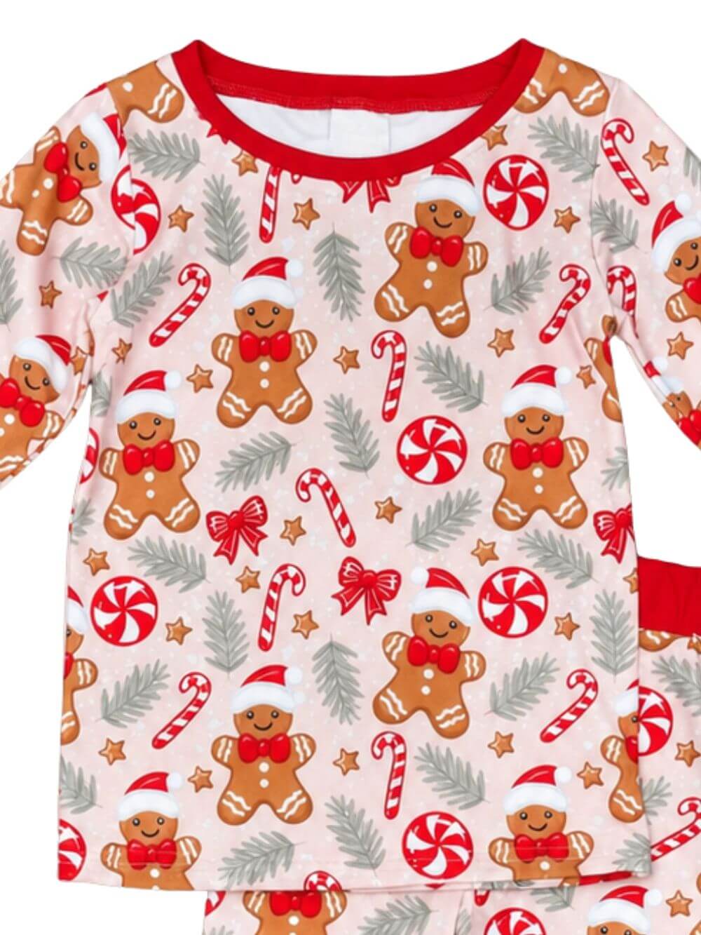 Peppermints & Gingerbread Girls Christmas Lounge Set