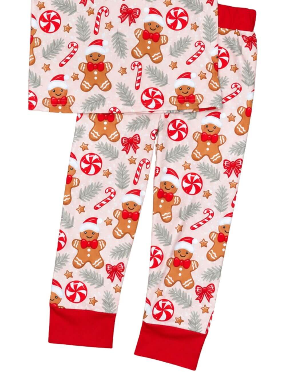 Peppermints & Gingerbread Girls Christmas Lounge Set
