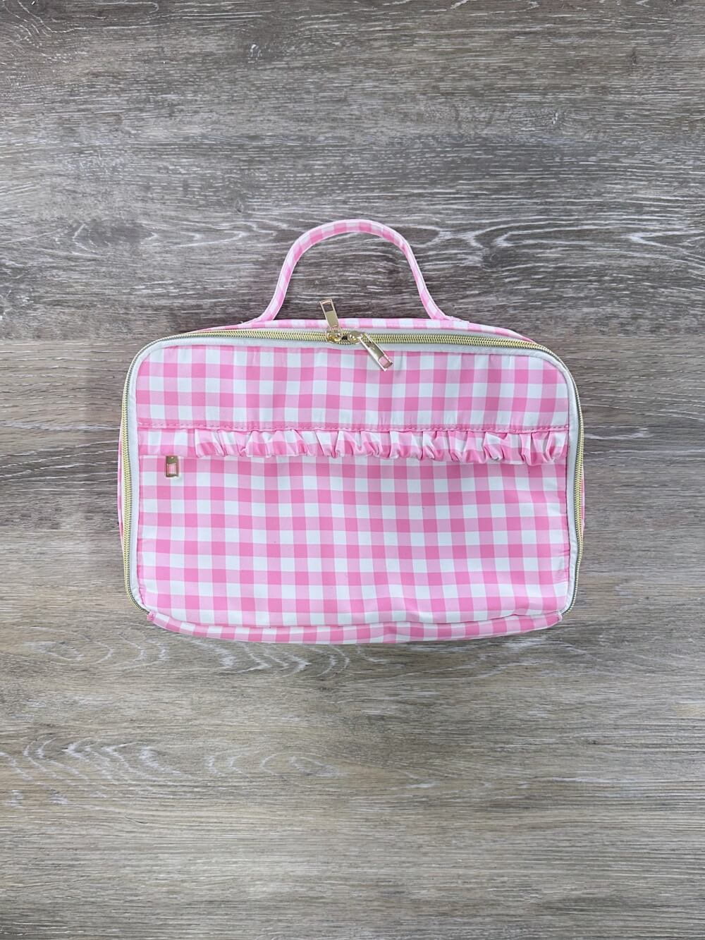 Pink Gingham Plaid Lunch Box - Sydney So Sweet