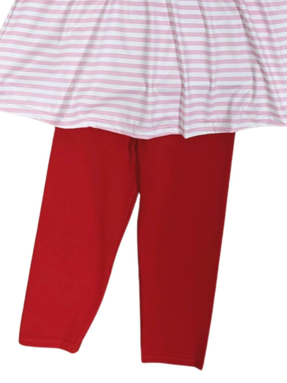 Pink Peppermint Stripe Girls Christmas Outfit - Sydney So Sweet
