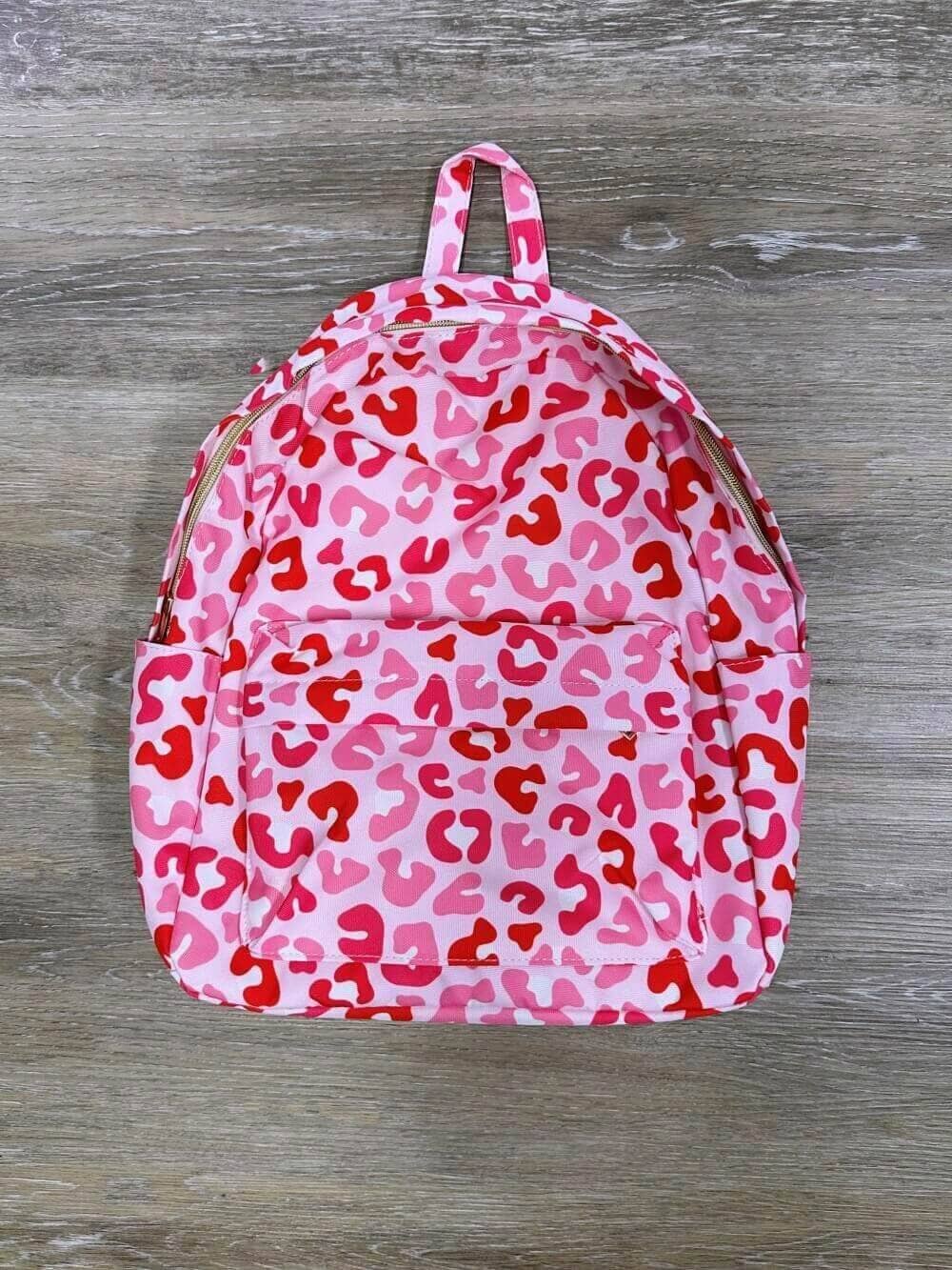 Pink Animal Print Kids&#39; School Backpack - Sydney So Sweet