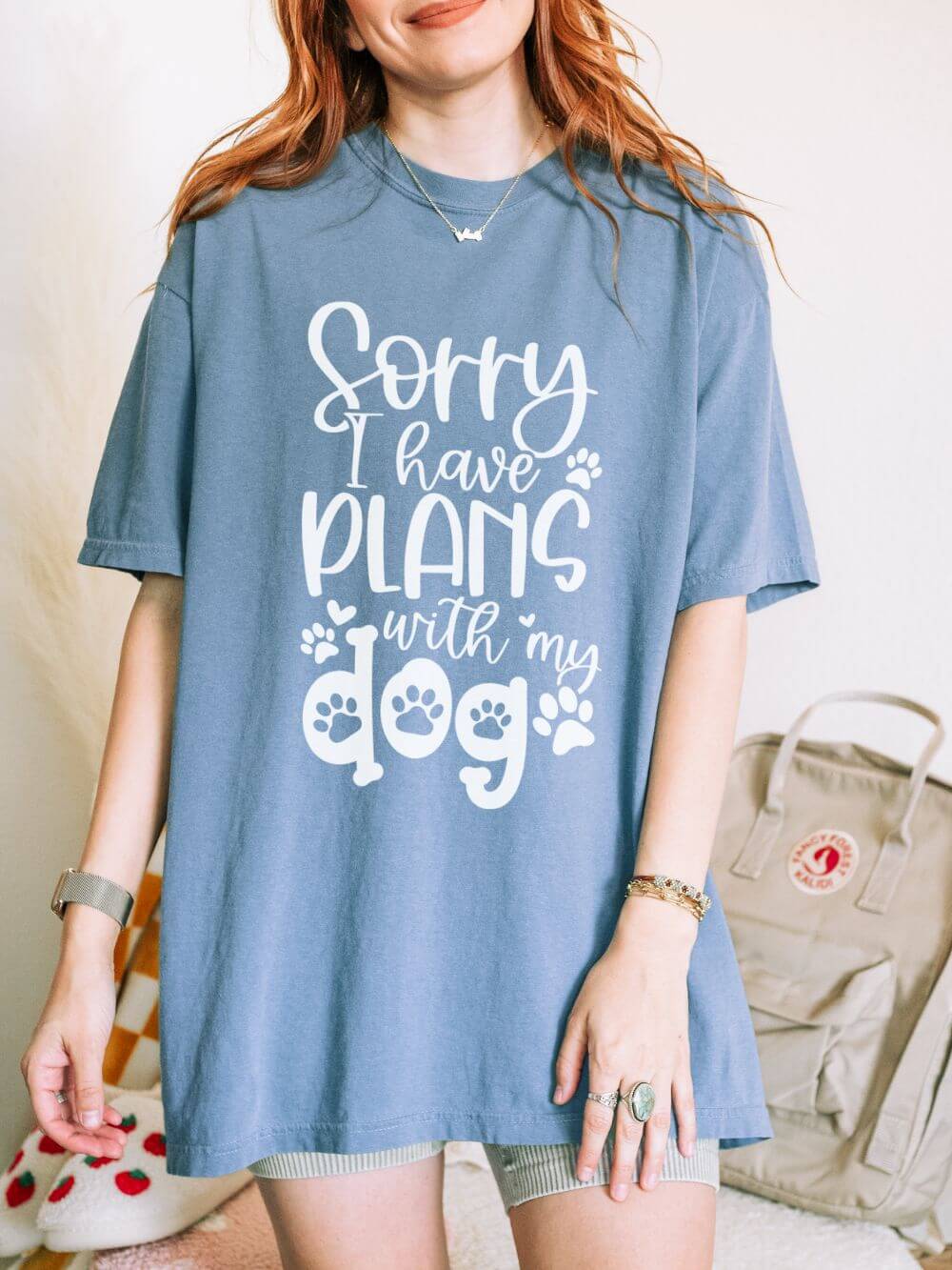 Sorry I Have Plans with My Dog T-Shirt Dog Mom Graphic Tee