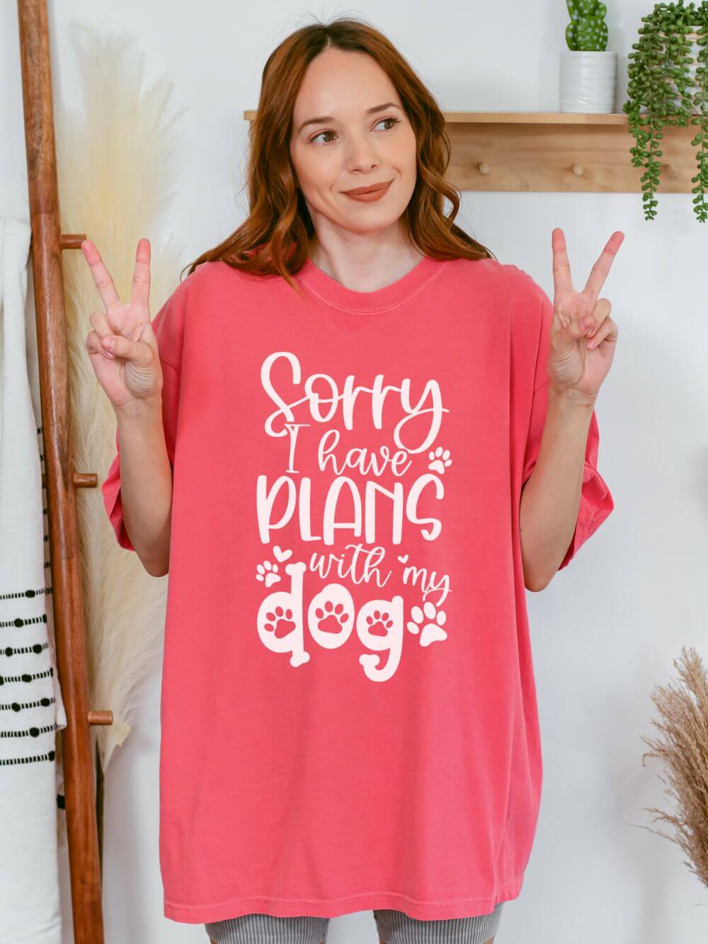 Sorry I Have Plans with My Dog T-Shirt Dog Mom Graphic Tee