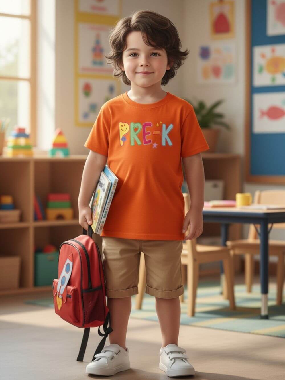 Pre-K Kids T-Shirt Cute & Colorful Back to School Preschool Tee