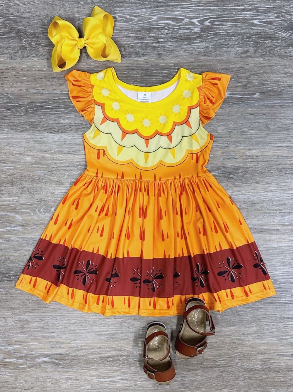 Princess Dress Up - Magical Cousin Orange 10-12 Princess Dress Up - Magical Cousin Orange 10-12