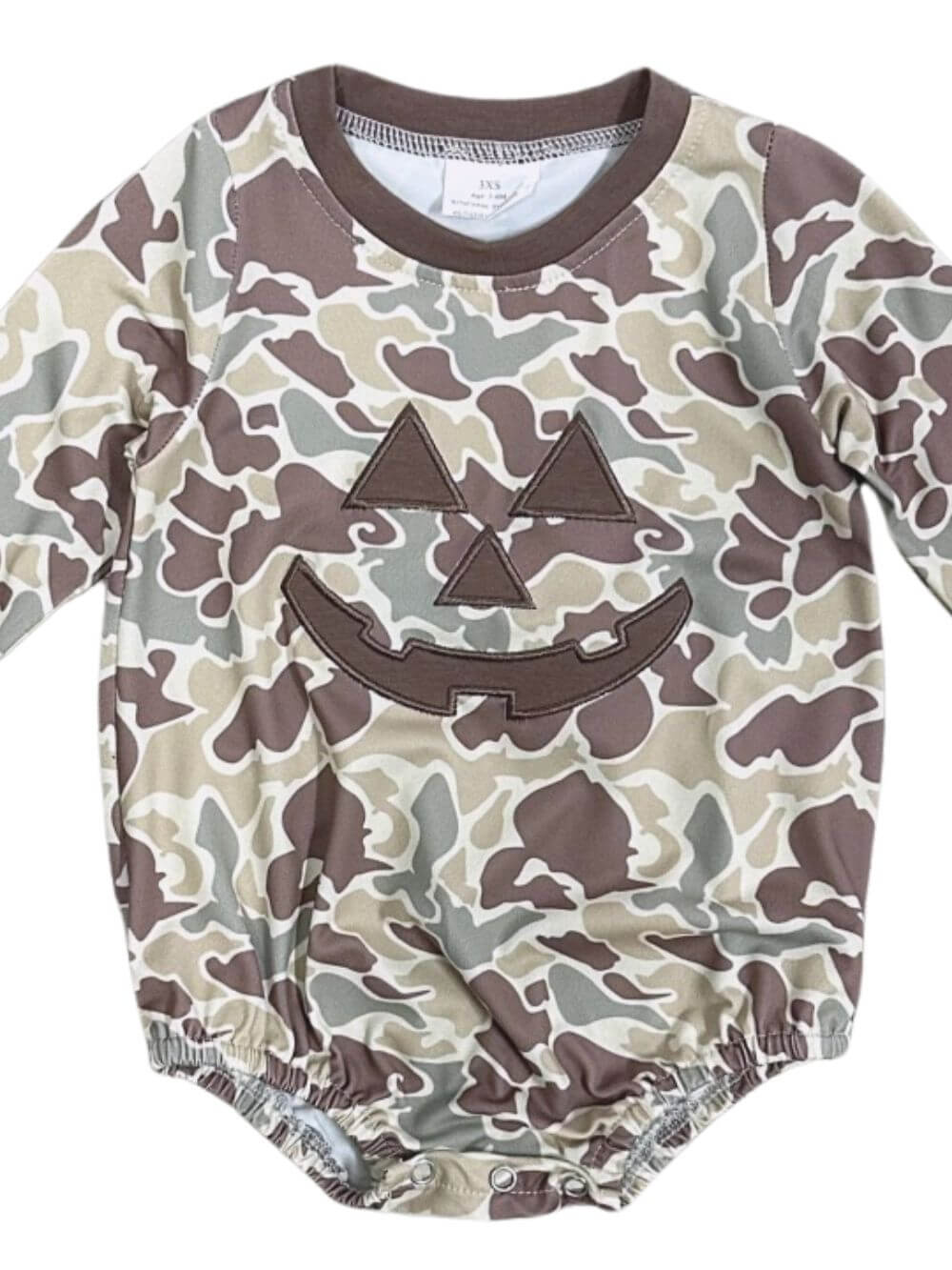 Pumpkin Patrol Boys Camo Baby Bubble Romper - Sydney So Sweet