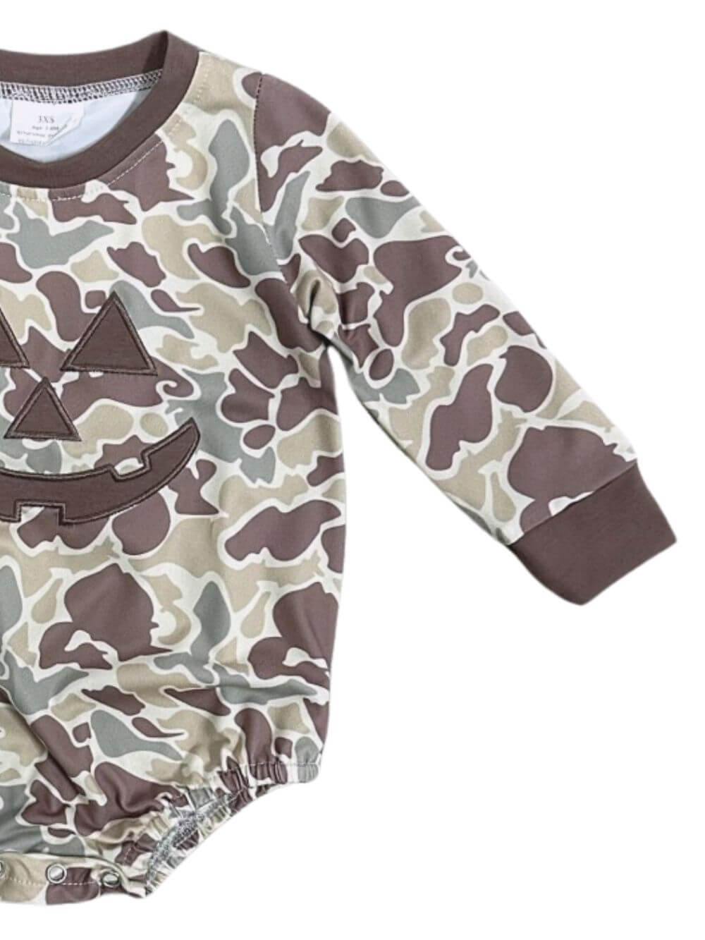 Pumpkin Patrol Boys Camo Baby Bubble Romper - Sydney So Sweet