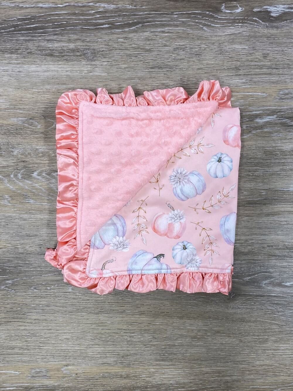 Pumpkin Pink Minky Dot Toddler & Baby Blanket - Sydney So Sweet