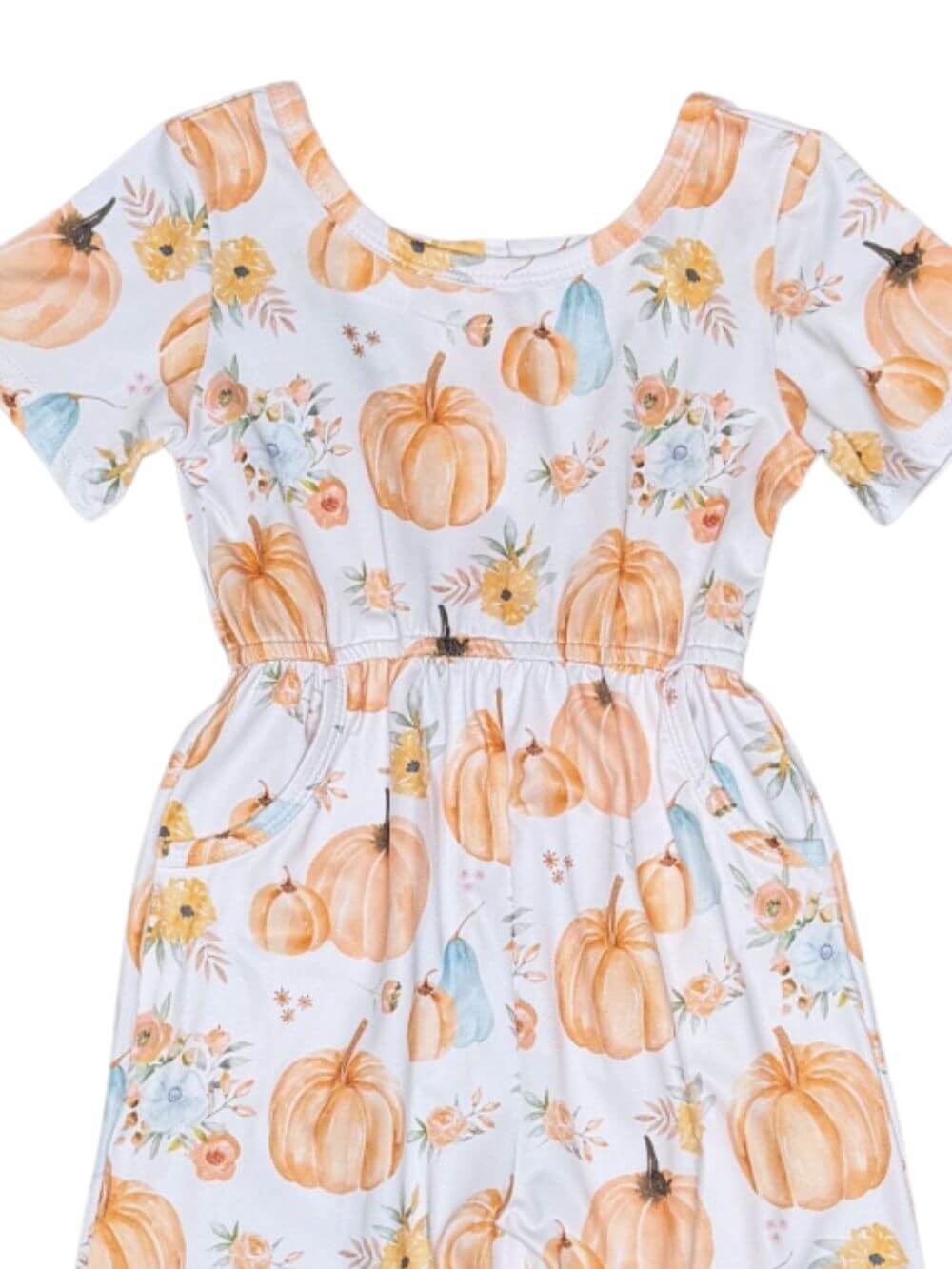 Pumpkin Spice Dreams Girls Fall Jumpsuit