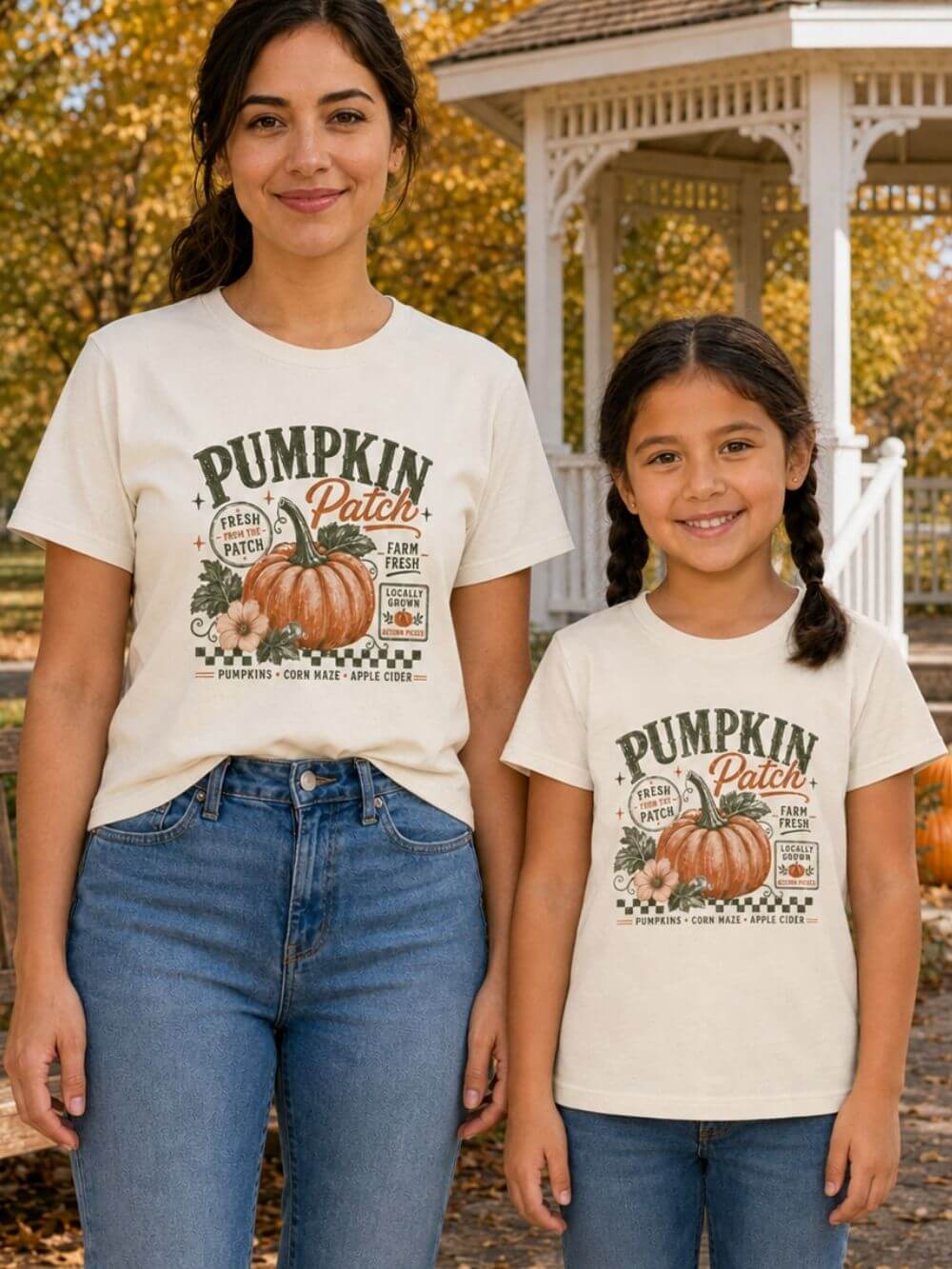 Pumpkin Patch Tee Vintage Fall Harvest Women's Graphic T-Shirt