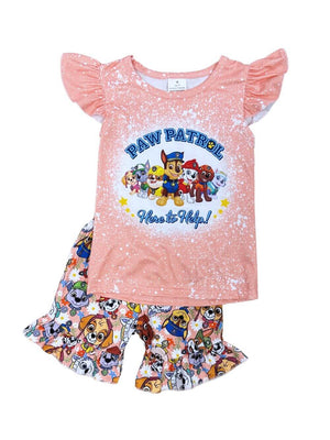 Puppies on Patrol Baby & Toddler Girls Shorts Outfit - Sydney So Sweet