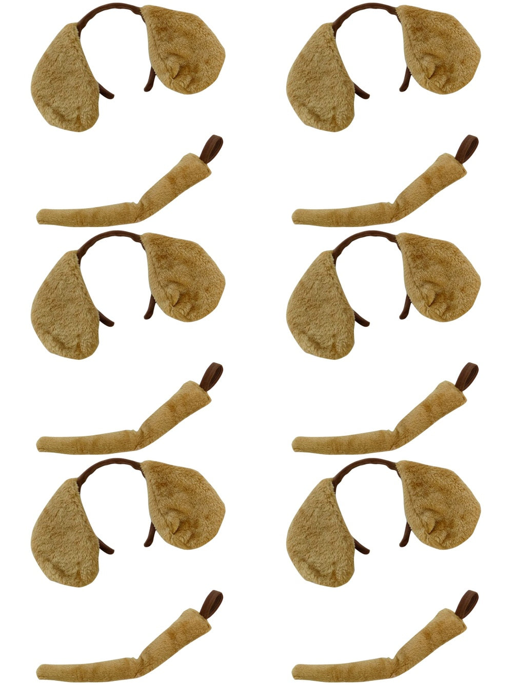 Puppy Headband Ears & Tail, Kid or Adult Size Costume Accessories