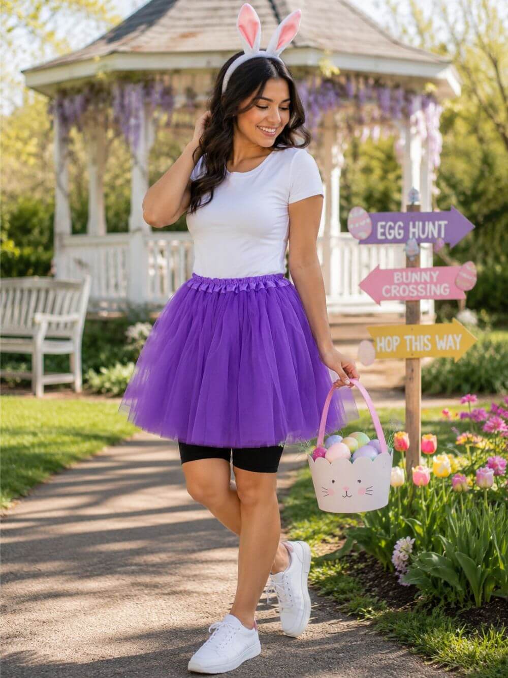 Purple Tutu Skirt for Women – 3-Layer Tulle Ballet Skirt for Costume, Dress-Up, Dance, & Cosplay