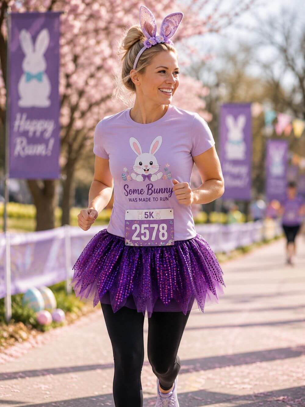 Purple Sparkle Running Tutu Skirt Costume for Girls, Women, Plus