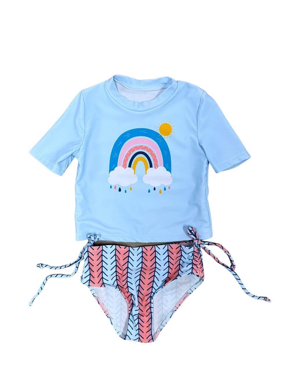 Rainbow Sunny Days Girls 2 Piece Swim Set - Sydney So Sweet