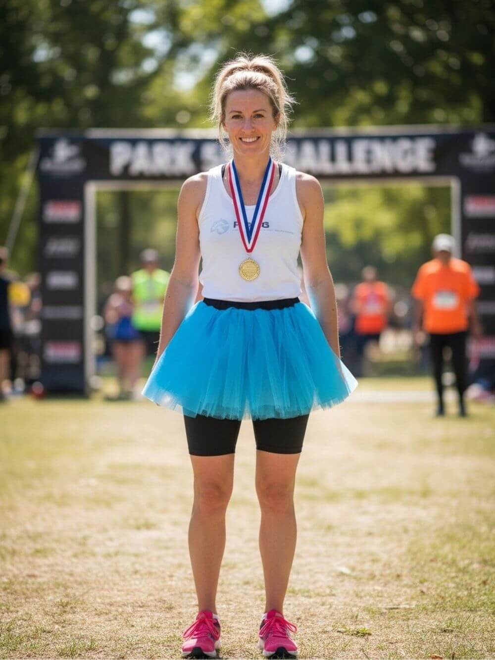 Turquoise Blue Adult Size Women's 5K Running Tutu Skirt Costume