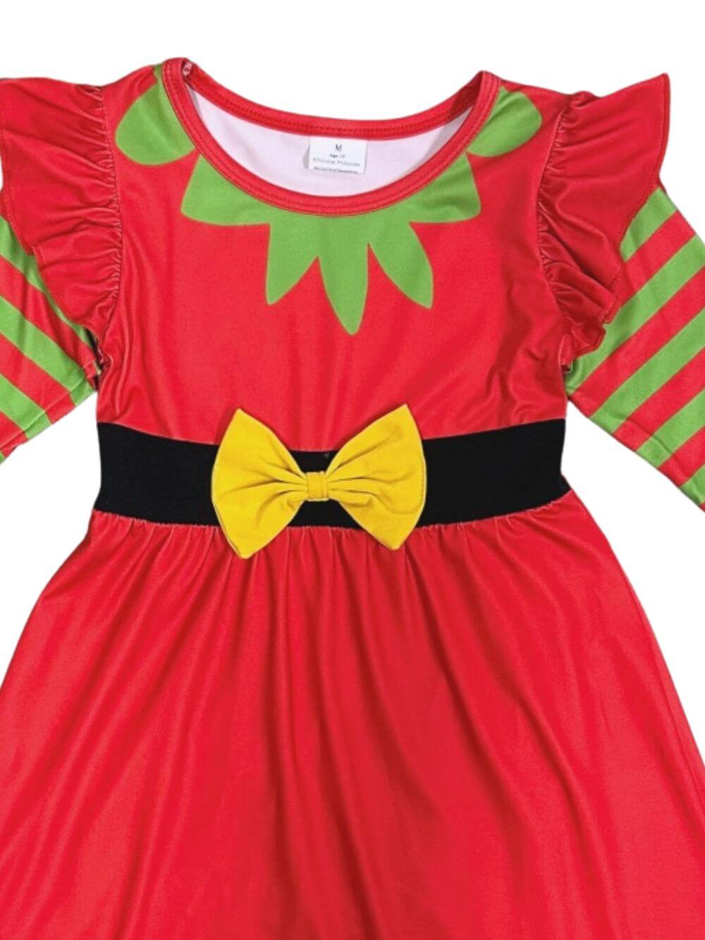 Red Santa's Little Helper Bow Dress - Sydney So Sweet