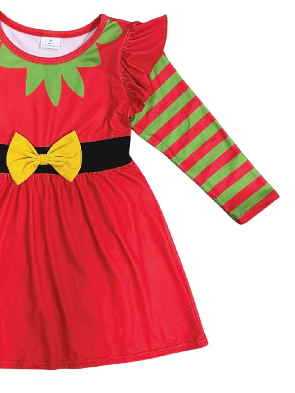 Red Santa's Little Helper Bow Dress - Sydney So Sweet