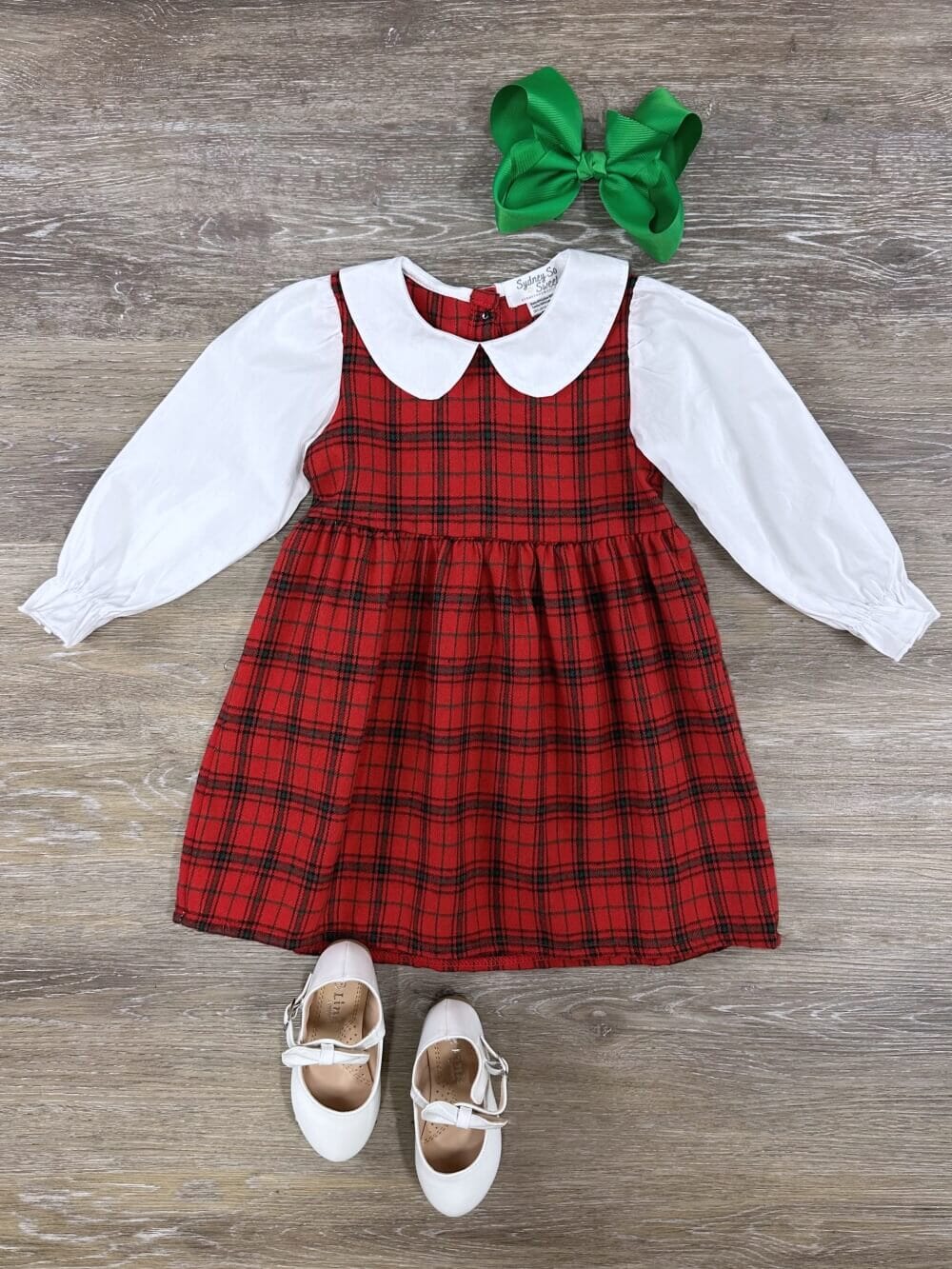 Girls red hotsell flannel dress