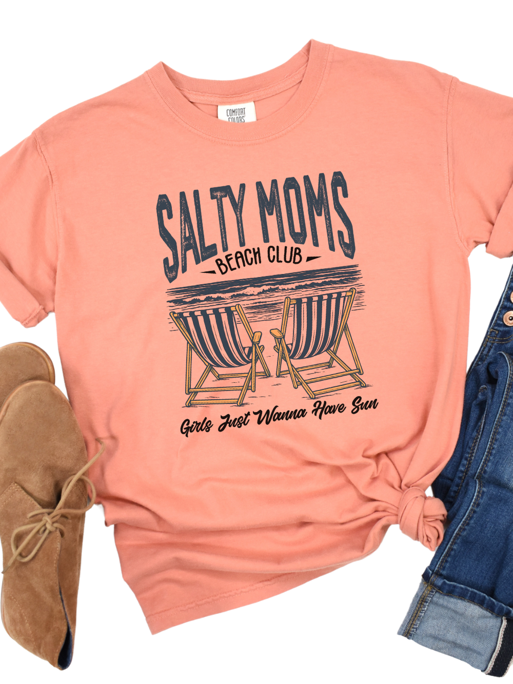 Salty Moms Beach Club Comfort Colors Short Sleeve T-Shirt - Sydney So Sweet