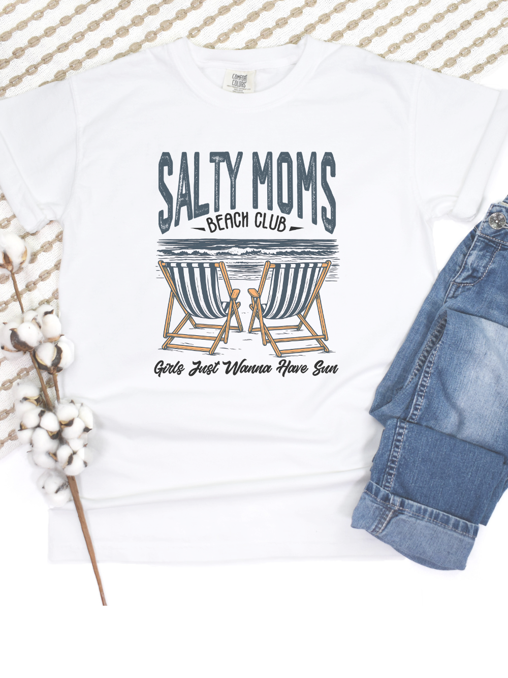 Salty Moms Beach Club Comfort Colors Short Sleeve T-Shirt - Sydney So Sweet