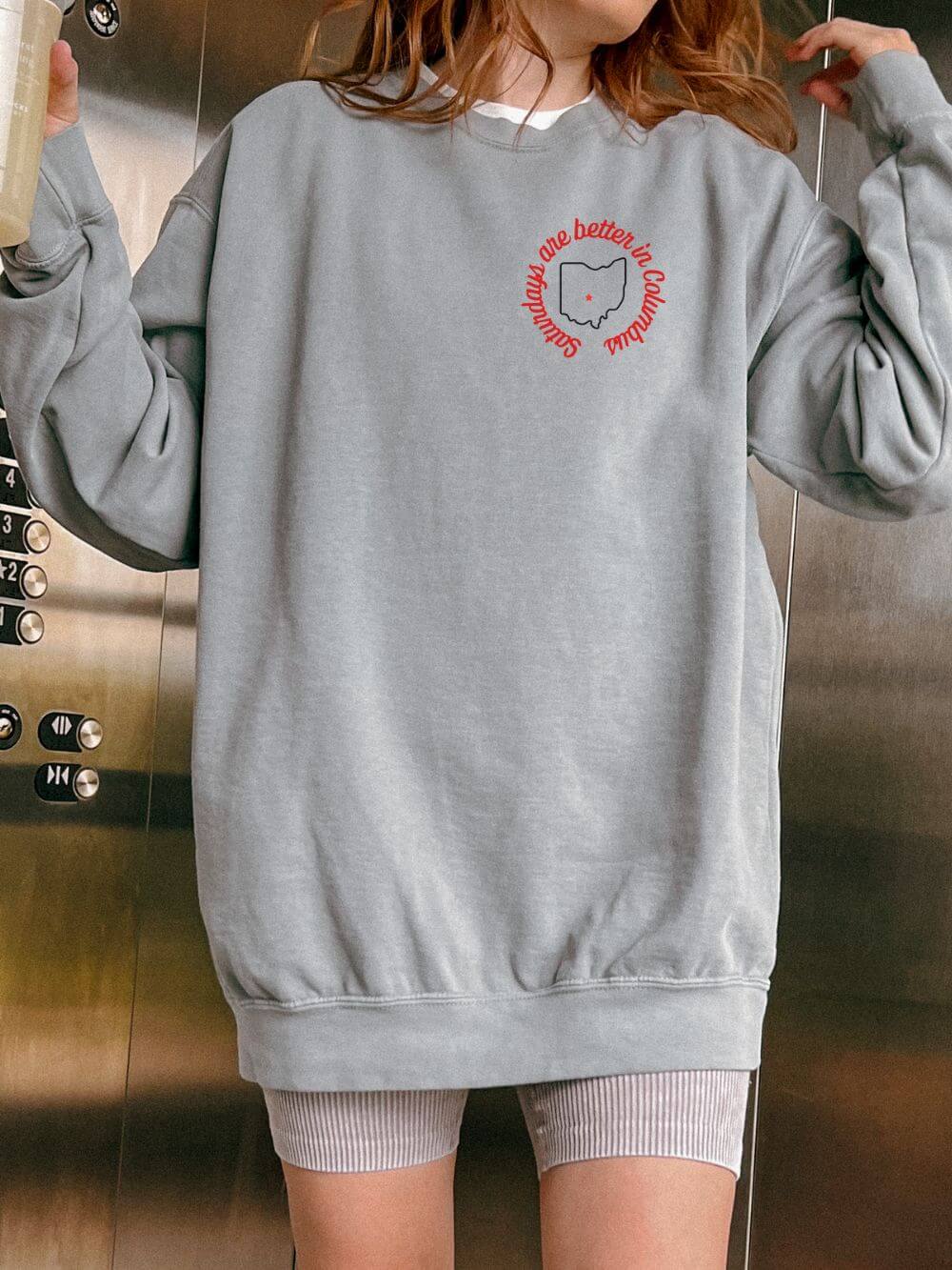 Saturdays are Better in Columbus Ohio State Buckeyes Football Sweatshirt - Sydney So Sweet