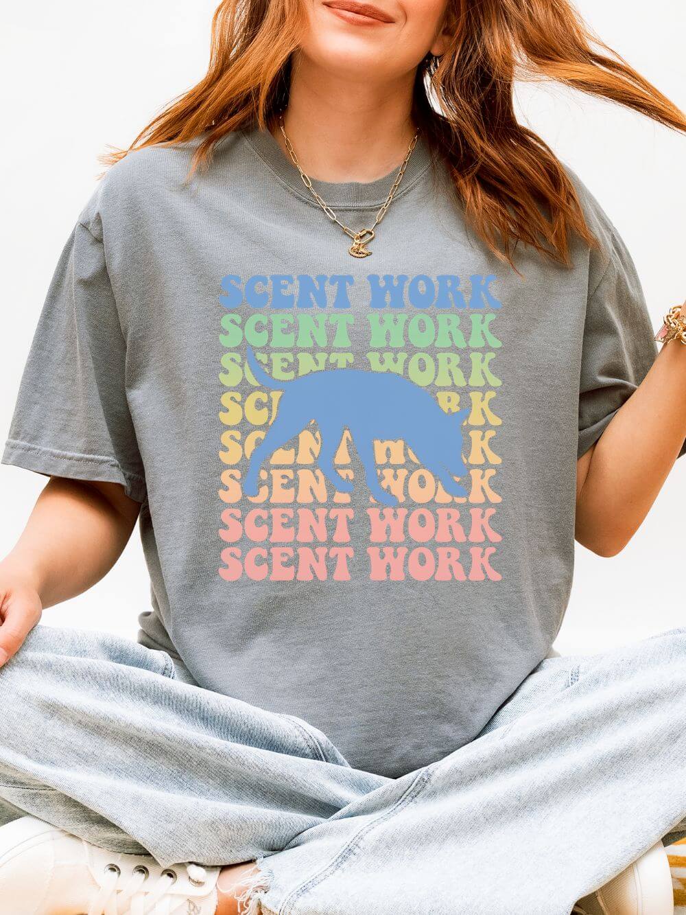 Scent Work Dog Sports Comfort Colors Unisex Dog Mom Nose Work T-Shirt - Sydney So Sweet