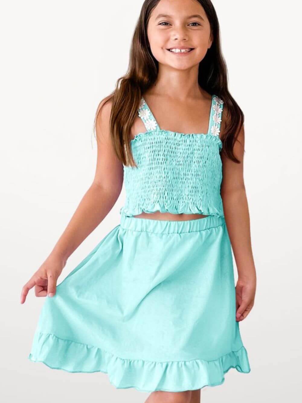 Seaside Summer Aqua Tank & Skirt Set - Sydney So Sweet