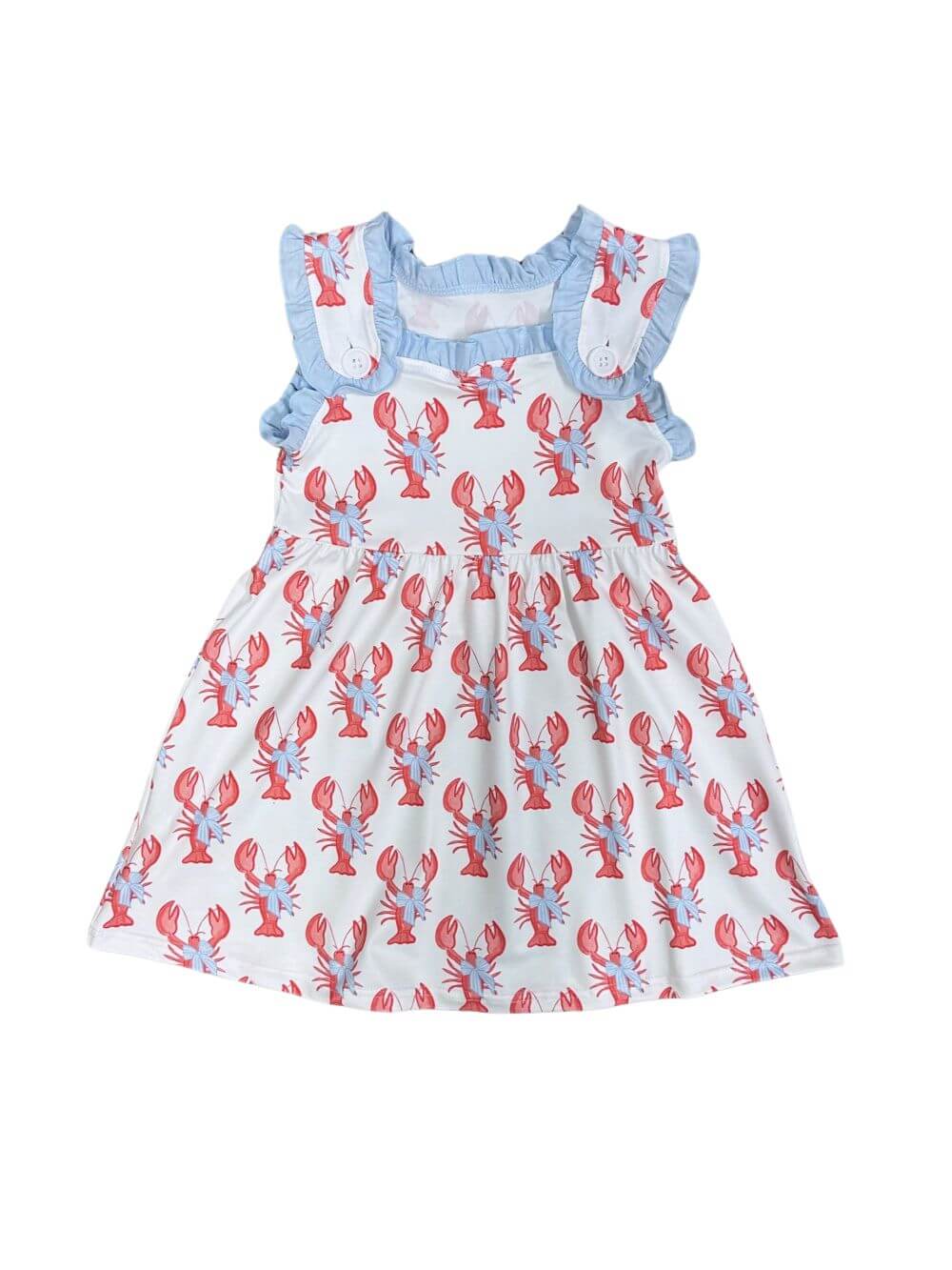 Seaside Sweetheart Lobster Girls Dress - Sydney So Sweet