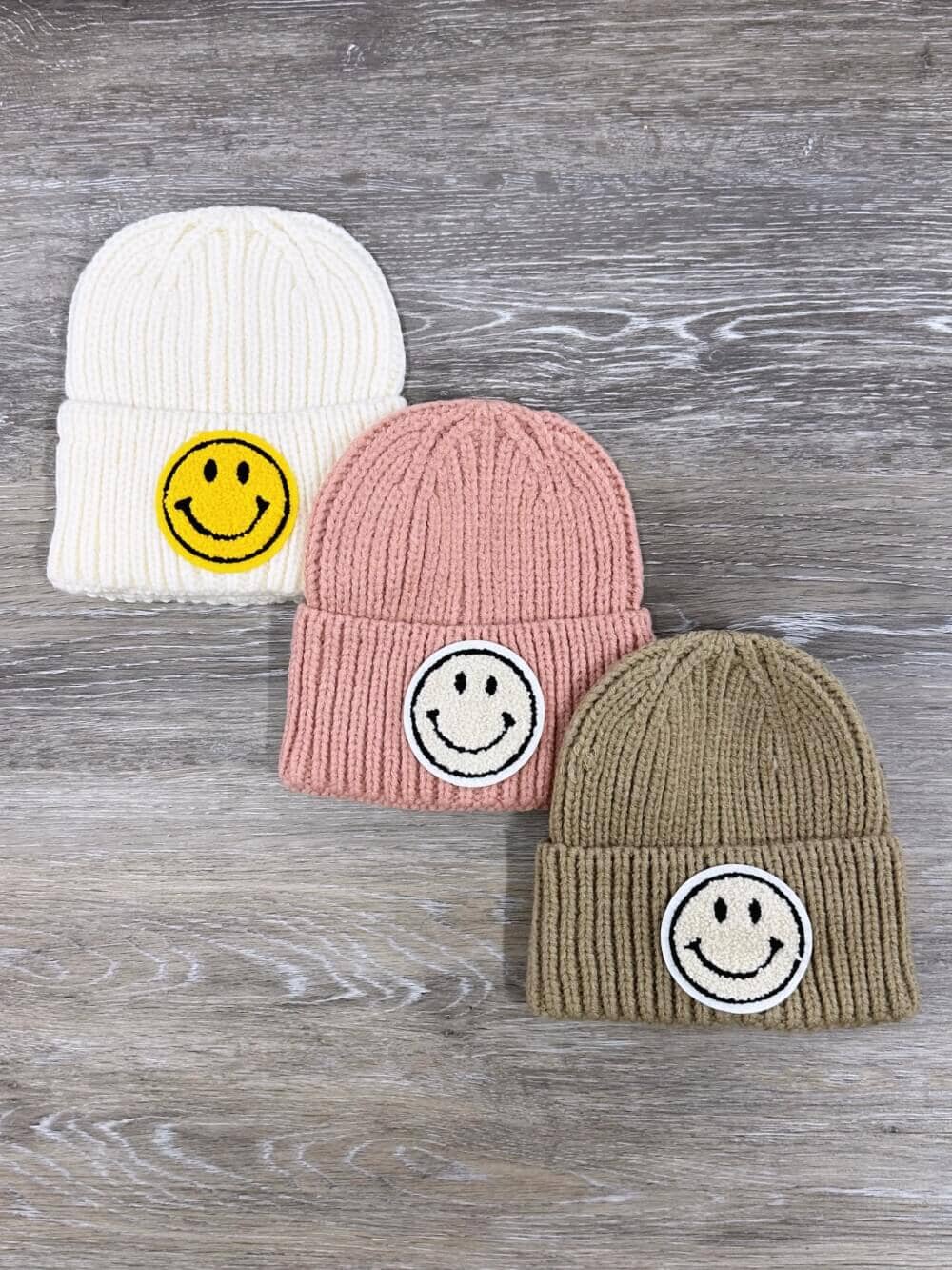 Girls Smile Face Beanie Hat - Sydney So Sweet