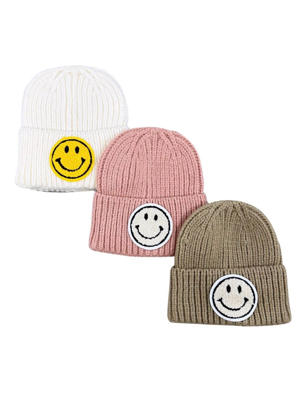 Girls Smile Face Beanie Hat - Sydney So Sweet