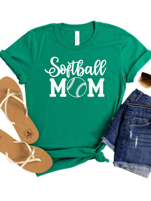 Softball Mom T-Shirt in 12 Team Colors - Sydney So Sweet