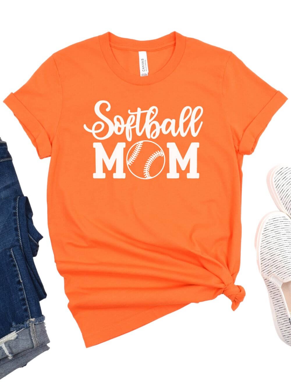 Softball Mom T-Shirt in 12 Team Colors - Sydney So Sweet