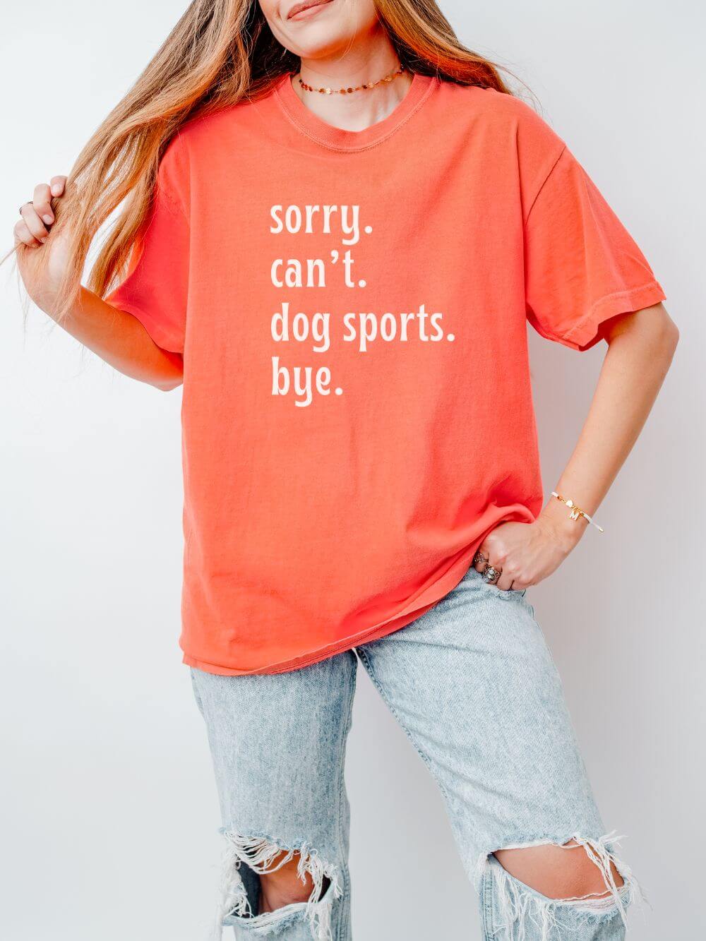 Sorry Can't Dog Sports Bye Comfort Colors Unisex Dog Mom T-Shirt - Sydney So Sweet