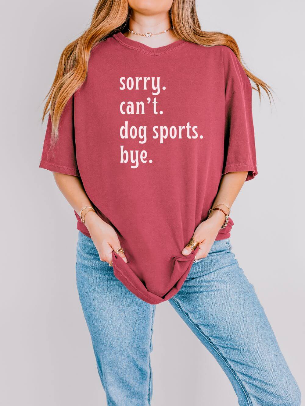 Sorry Can't Dog Sports Bye Comfort Colors Unisex Dog Mom T-Shirt - Sydney So Sweet