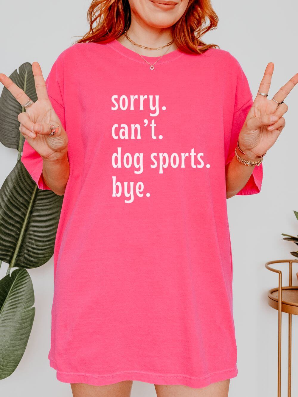 Sorry Can't Dog Sports Bye Comfort Colors Unisex Dog Mom T-Shirt - Sydney So Sweet