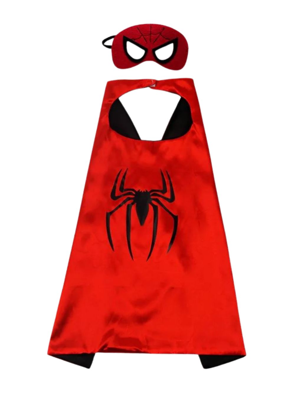 Red & Black Superhero Cape & Mask Costume Dress Up Cosplay Set - Kids & Adults - Sydney So Sweet