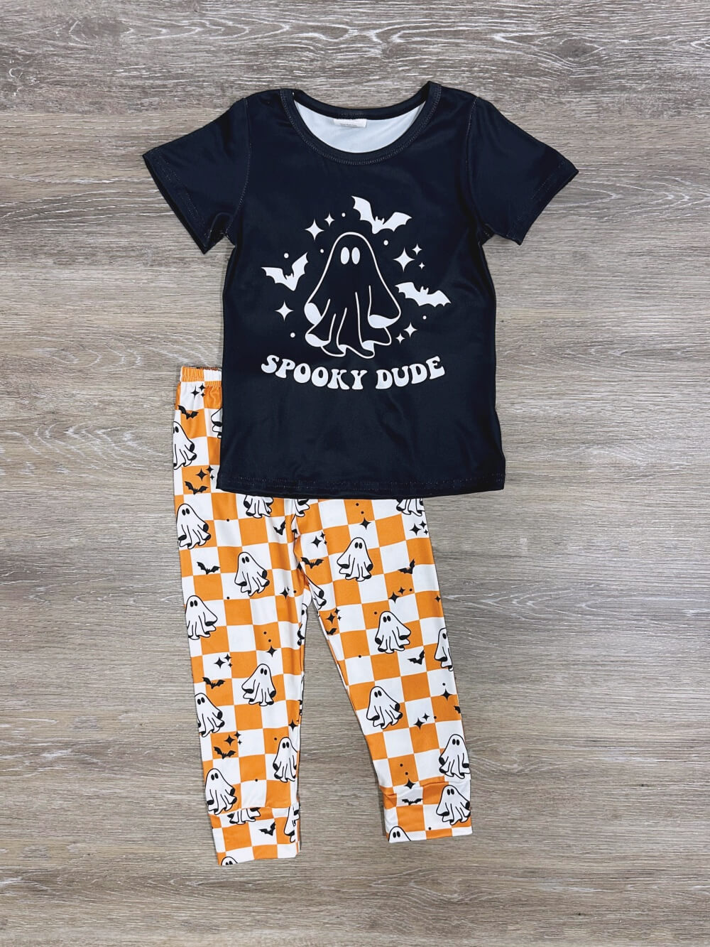 Spooky Dude Boys Halloween Ghost Outfit or Lounge Set - Sydney So Sweet