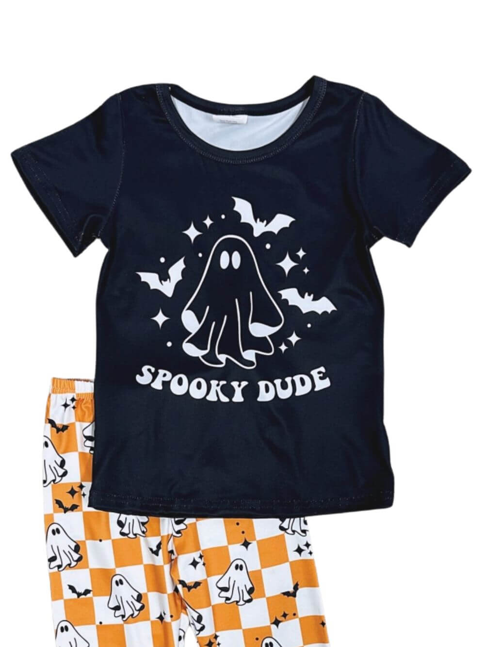 Spooky Dude Boys Halloween Ghost Outfit or Lounge Set - Sydney So Sweet