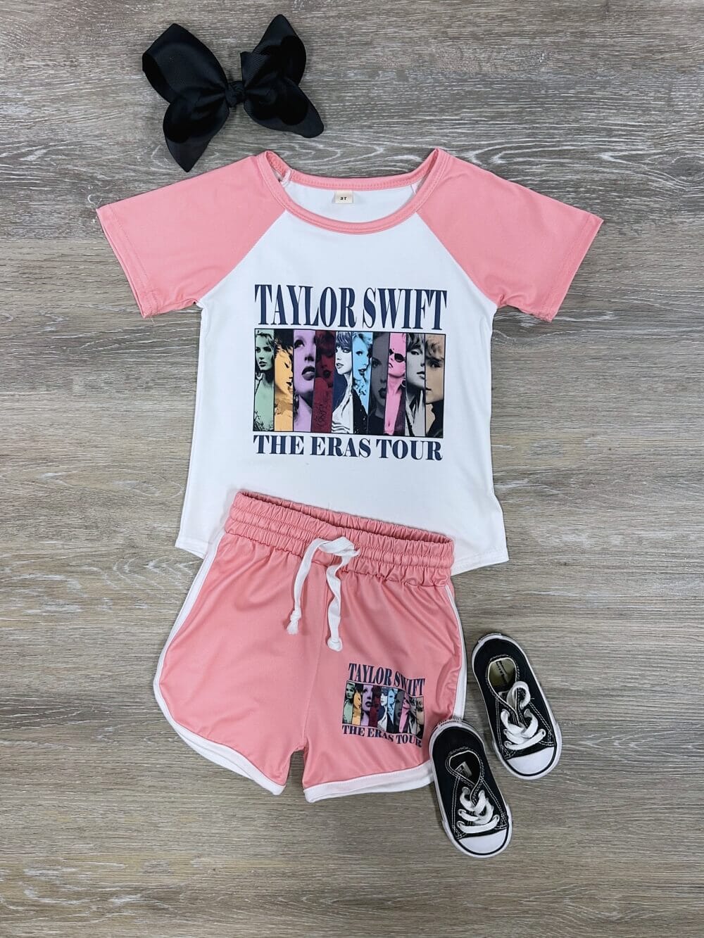 Sport Pink Girls T-Shirt &amp; Shorts Concert Outfit - Sydney So Sweet