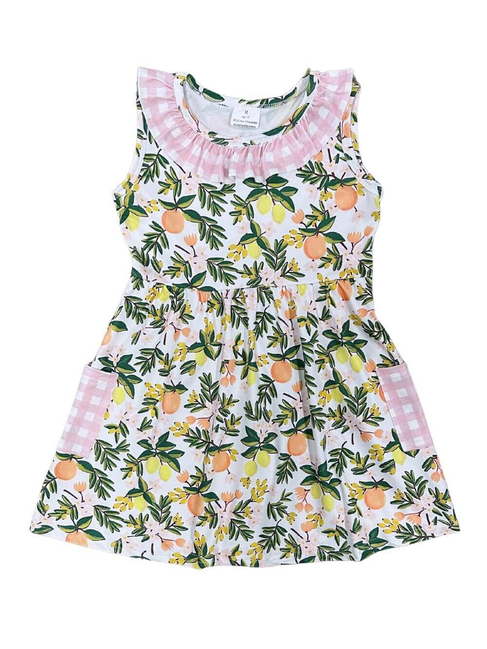 Squeeze the Day Girls Citrus Sleeveless Dress - Sydney So Sweet