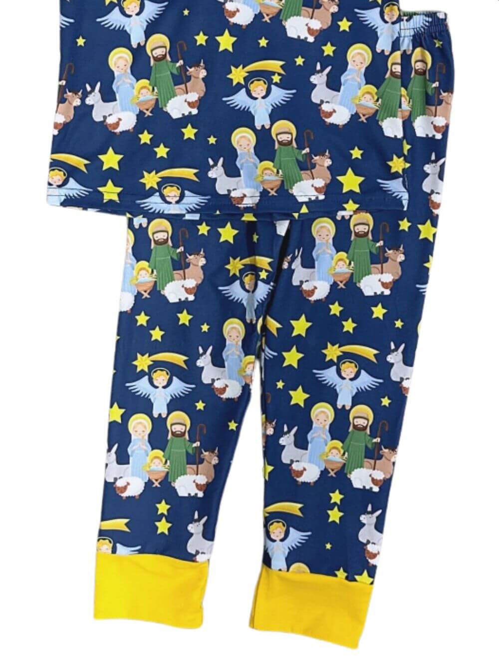 Starry Night Christmas Nativity Pajamas - Sydney So Sweet