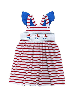 Stars & Stripes Forever Girls Patriotic Tank Dress - Sydney So Sweet