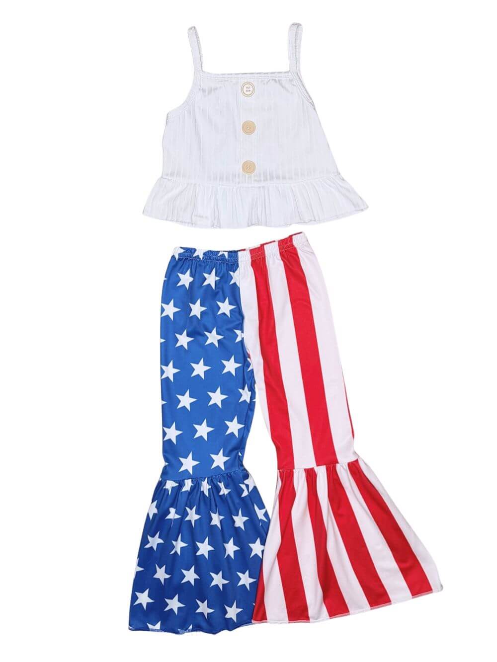 Stars & Stripes Girls Bell Bottoms Outfit