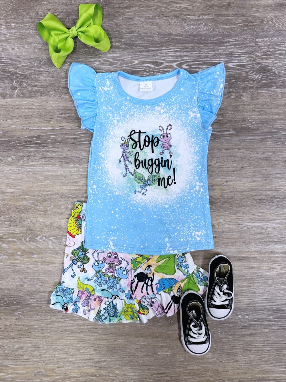Stop Buggin' Me Ants Girls Summer Shorts Outfit - Sydney So Sweet