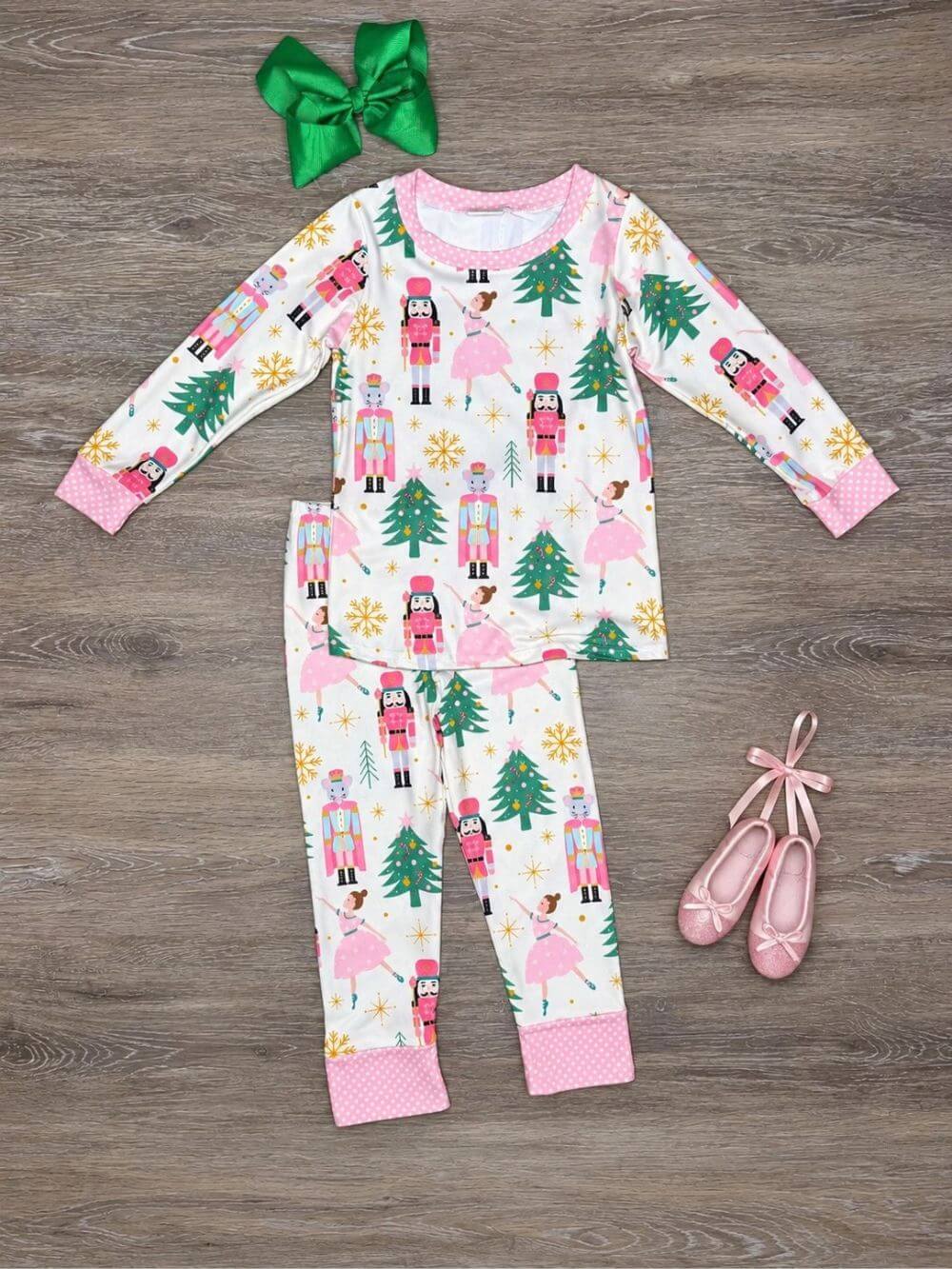 Sugar Plum Dreams Nutcracker Christmas Girls Lounge Set