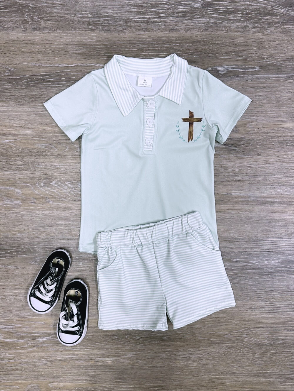 Sunday Best Cross Polo & Shorts Boys Outfit