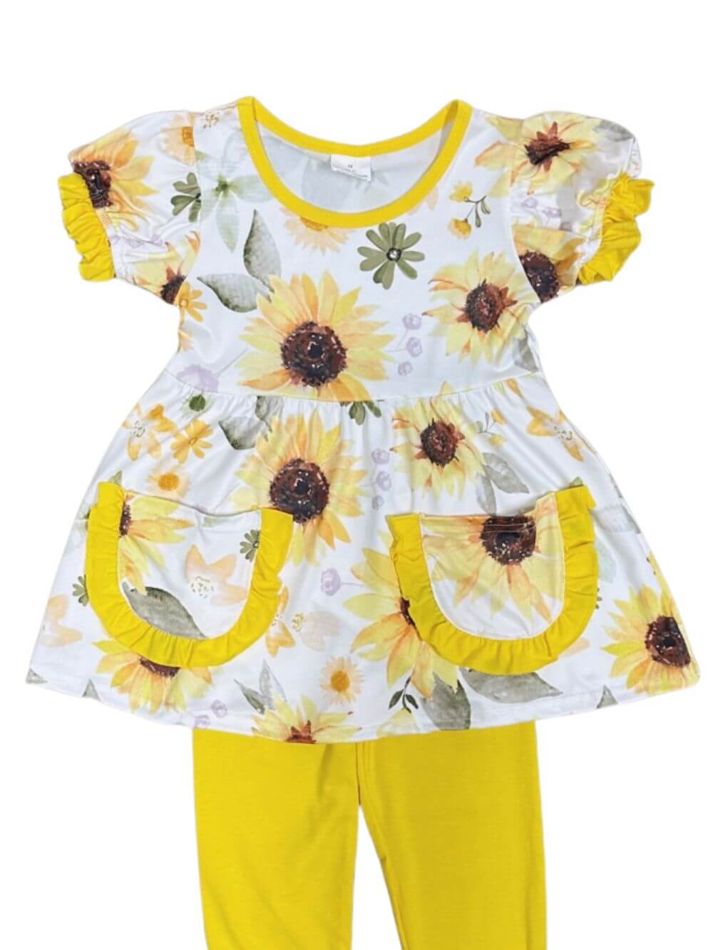 Sunflower Sweet Girls Pocket Tunic & Leggings Outfit - Sydney So Sweet