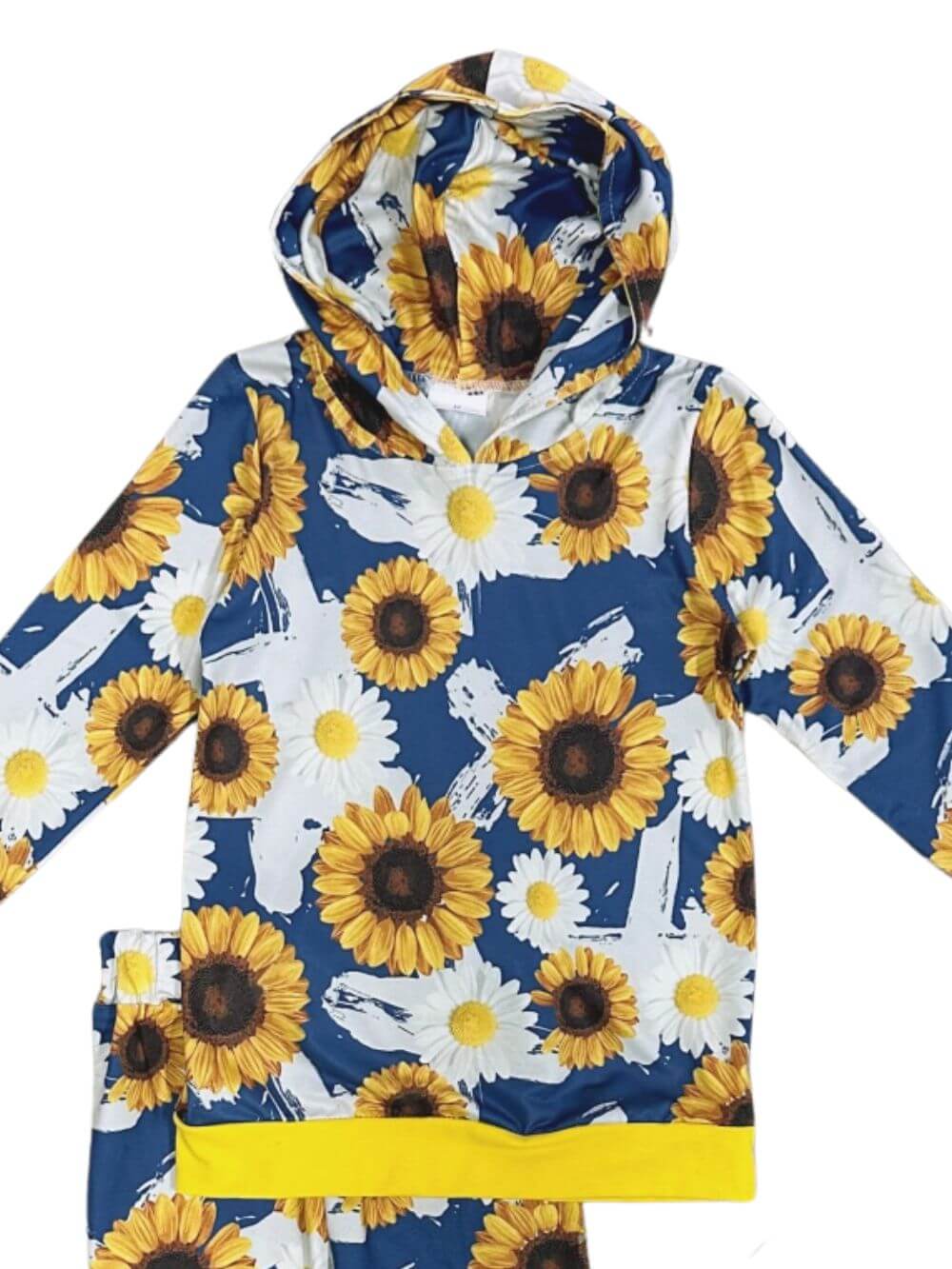 Sunny Days Ahead Girls Sunflower Hoodie Outfit - Sydney So Sweet