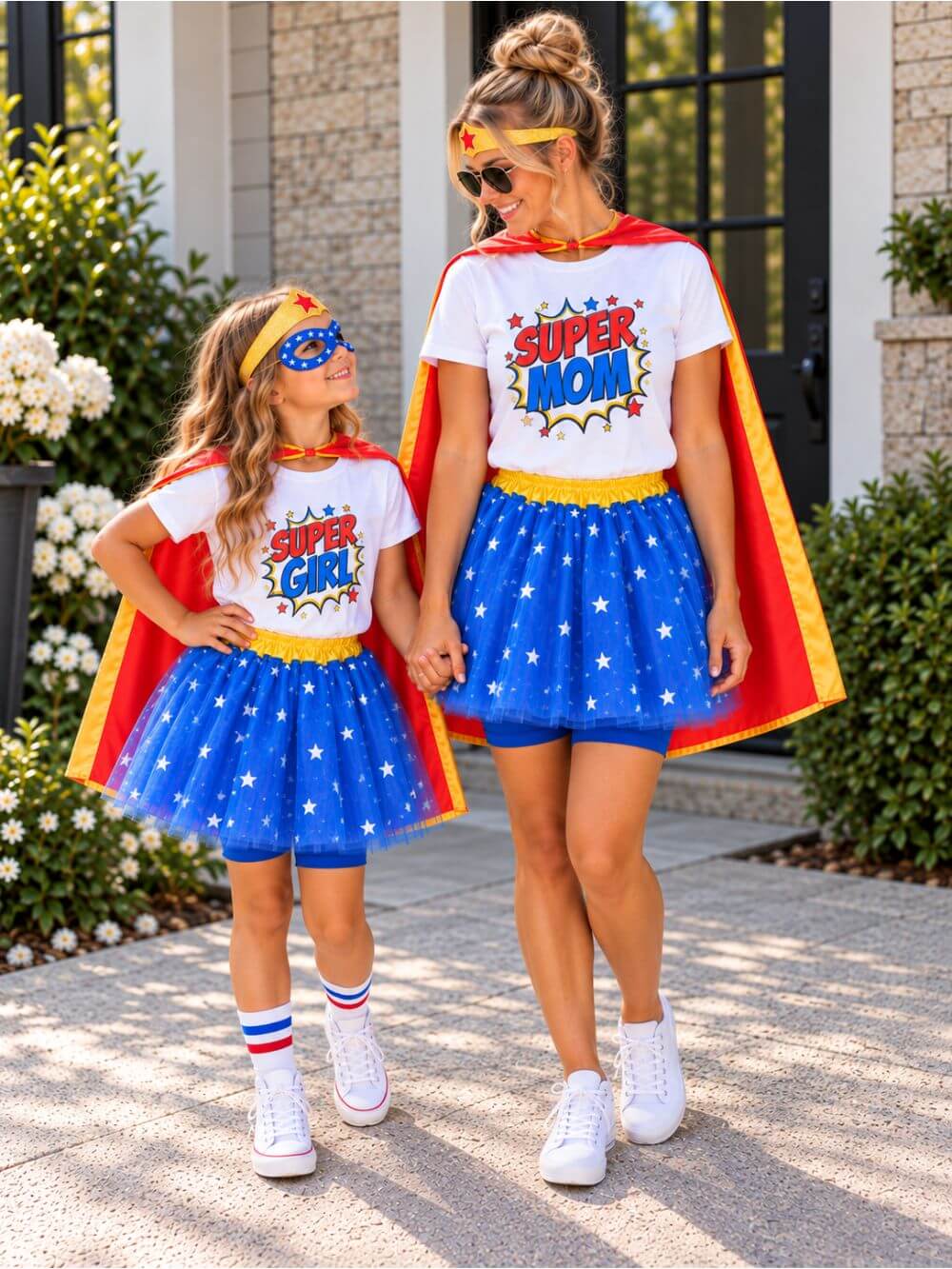 Super Mom Graphic T-Shirt Comic Book Style Mother's Day Tee